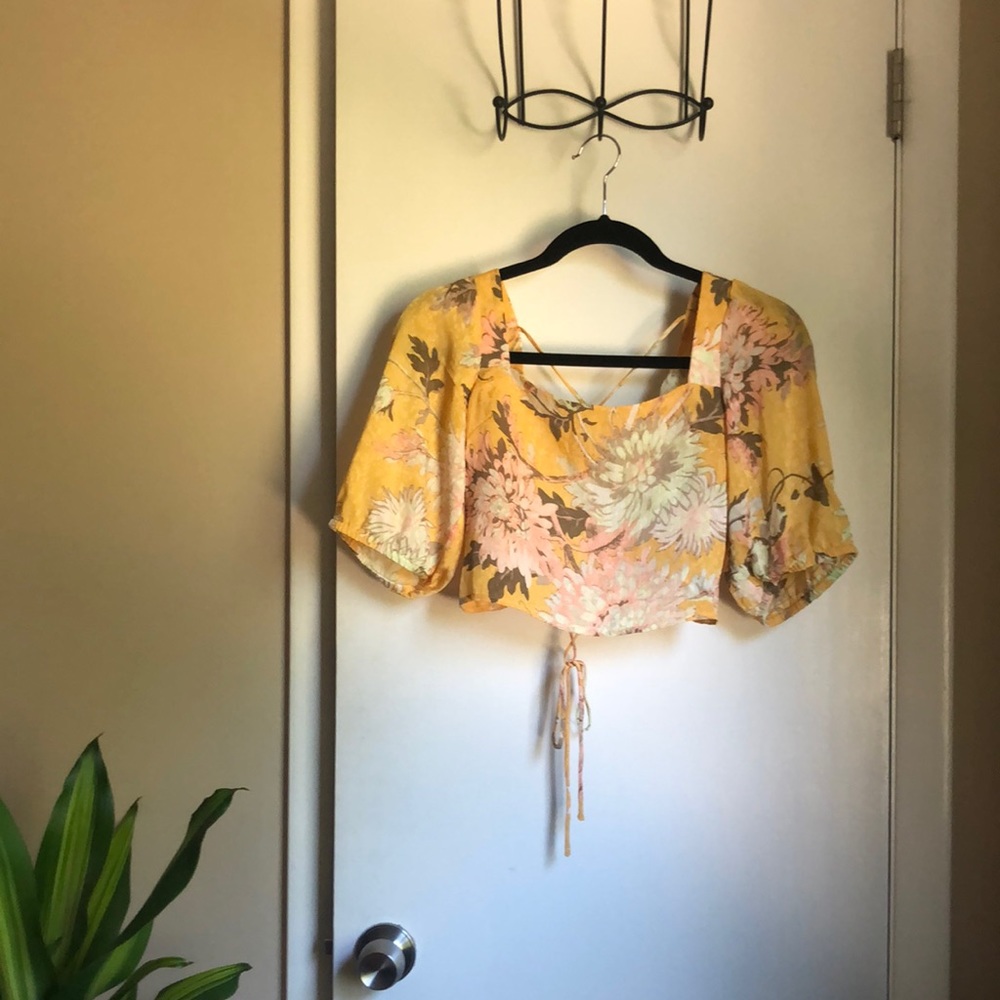 Cropped H&M Floral Top